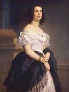 Gustave Boulanger Portrait of Adele Hugo oil on canvas